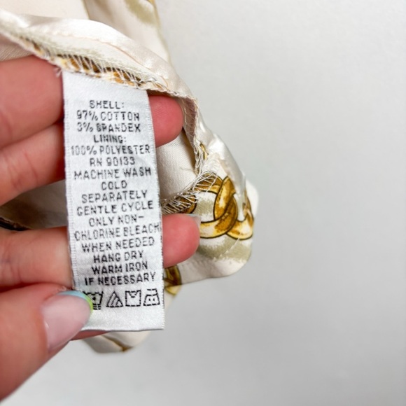 Vintage Linea by Louis Dell’Olio Chain Print Blazer Sz S - Picture 6 of 11